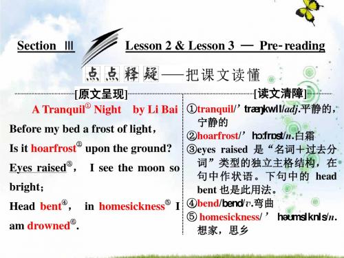 高中英语北师大版版选修6课件：Unit+18+Section+Ⅲ+Lesson+2+&+Lesson+3+—+Pre-reading