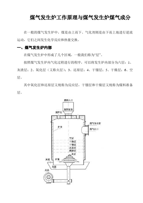 煤气发生炉工作原理与结构