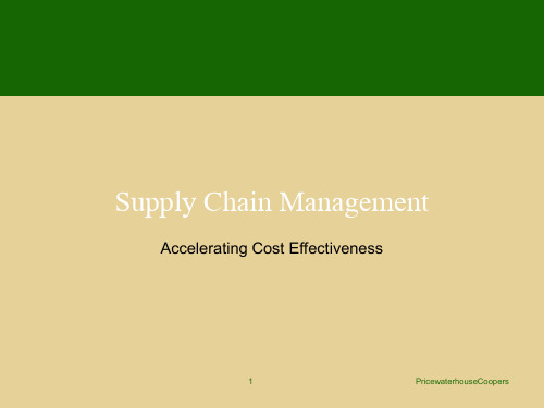Supply Chain Management(英文版)(ppt 28页)