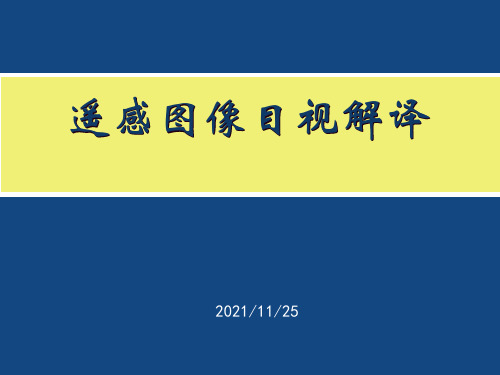 遥感图像目视解译