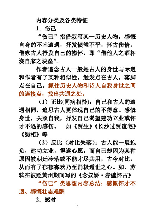 咏史归纳