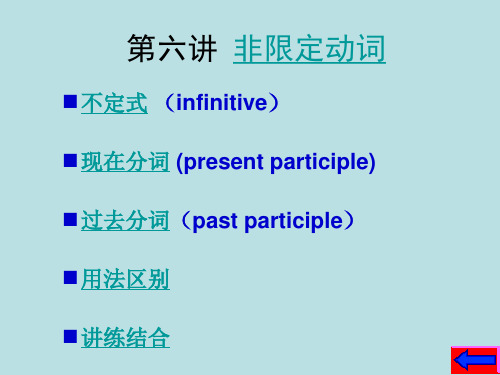 第五讲非限定动词(非谓语动词