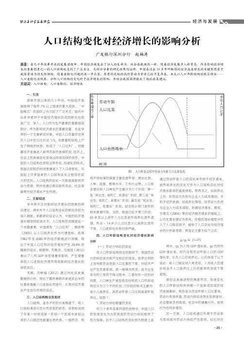 人口结构变化对经济增长的影响分析