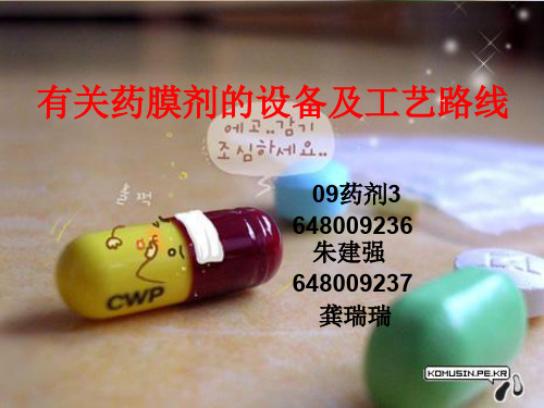 膜剂分类及其制备方法 PPT课件
