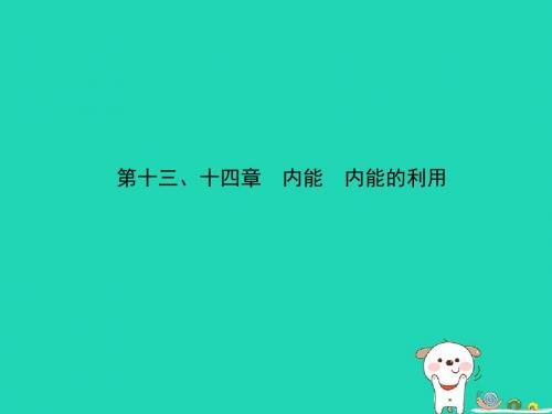 (东营专版)2019年中考物理总复习第十三、十四章内能内能的利课件