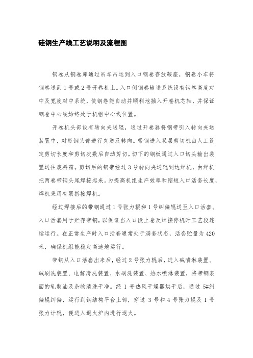 硅钢生产线工艺说明及流程图