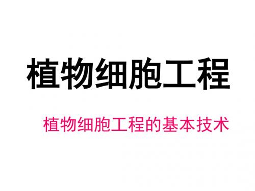 高二生物植物细胞工程1(1)(教学课件201908)
