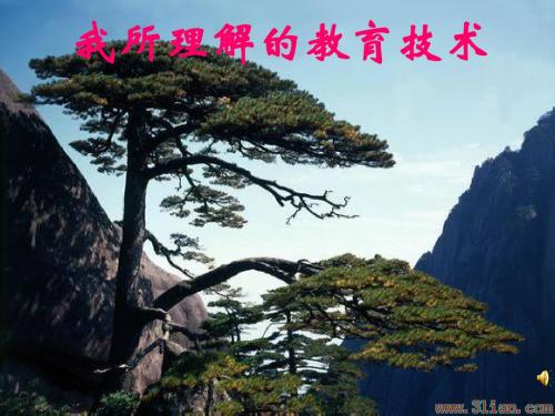 我所理解的教育技术.ppt