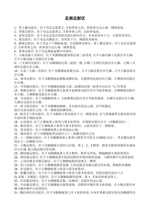 足部反射区