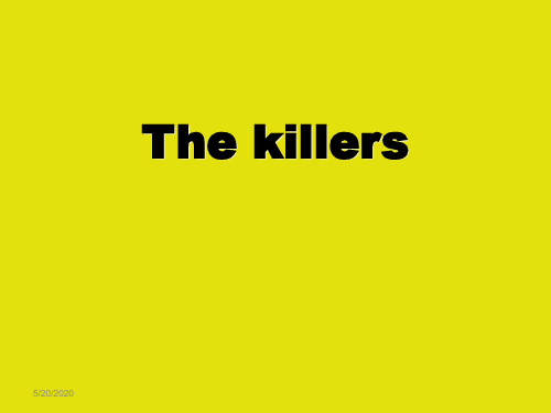 The killers---105