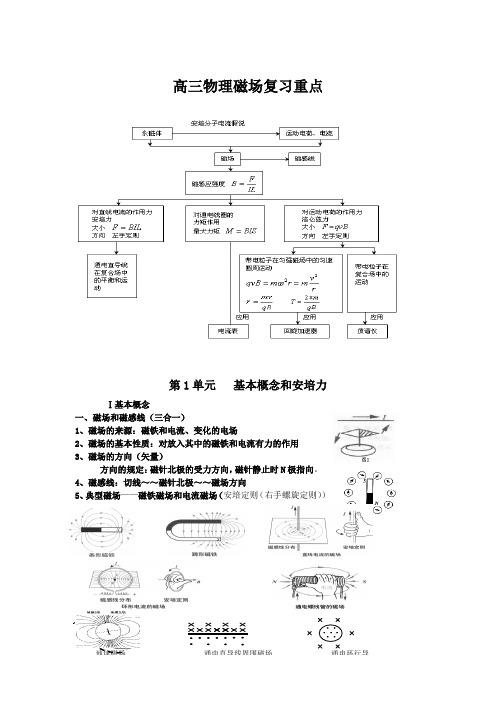 高三物理磁场复习重点