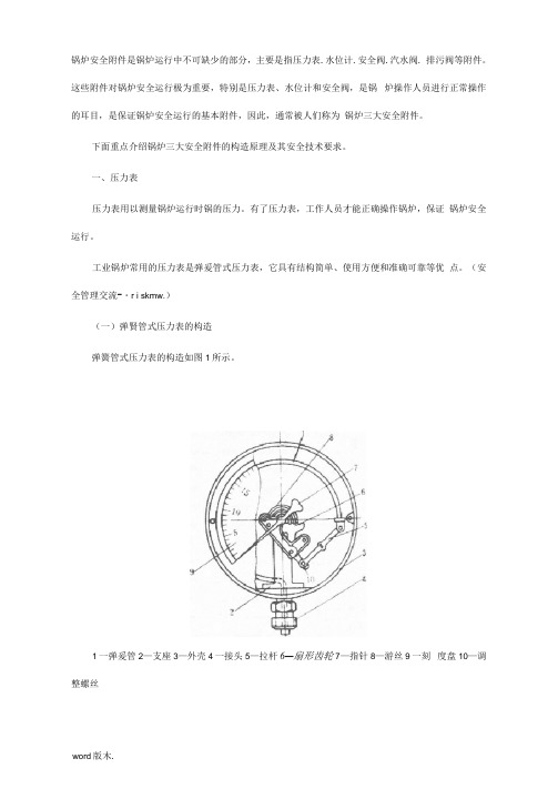 锅炉三大安全附件