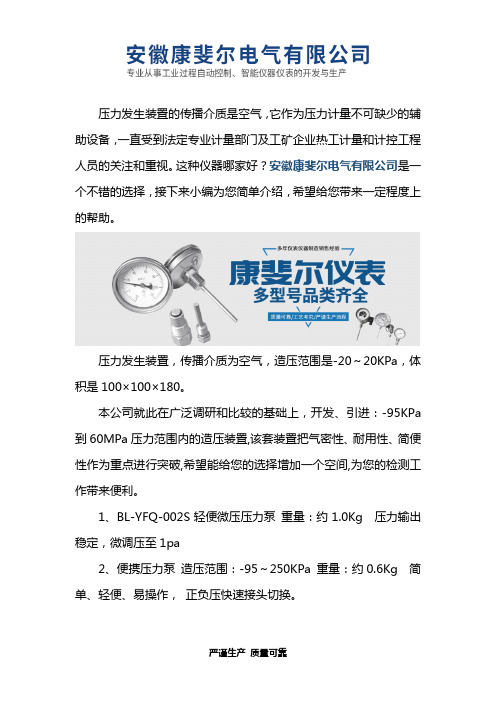 压力发生装置