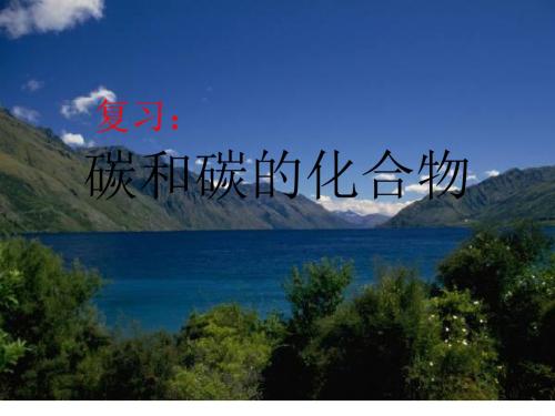 中考复习课：碳和碳的化合物