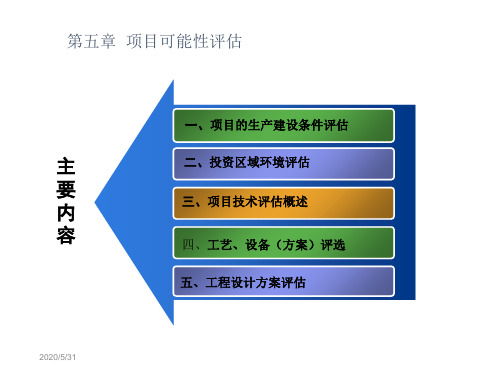 项目生产建设条件和技术评估-资料