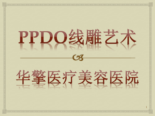 PPDO线雕艺术PPT课件