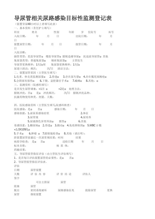 院感各种监测表汇总[1]