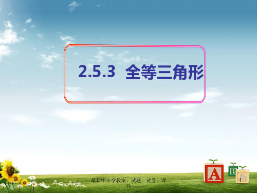 八年级数学上册 2.5 全等三角形课件3 (新版)湘教版