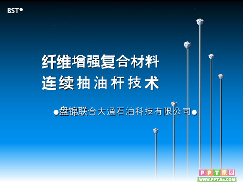 《纤维增强复合材料连续抽油杆》.