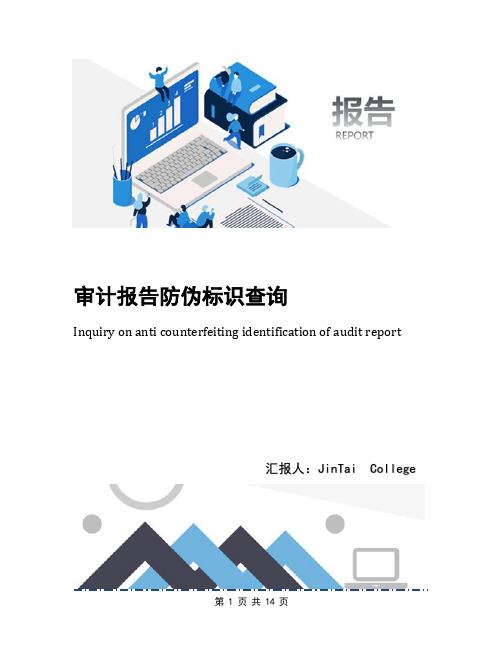 审计报告防伪标识查询