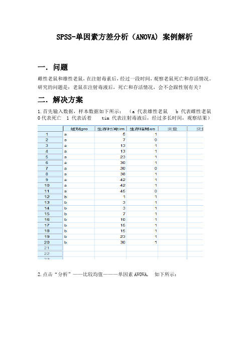 SPSS案例分析