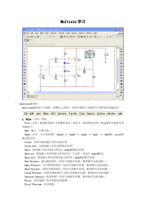 Multisin基本功能