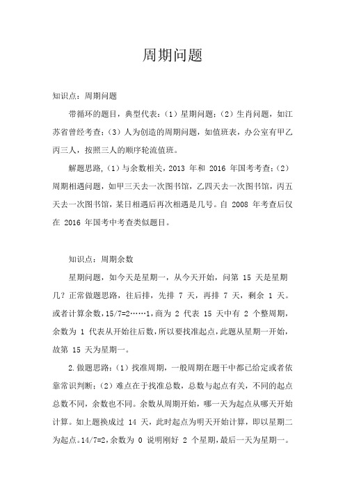 周期问题