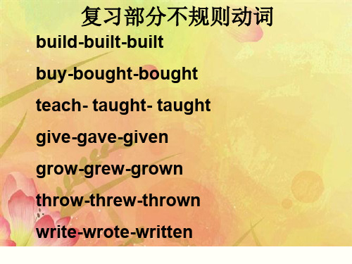2020届高三英语一轮复习----被动语态复习教学课件 (共21张PPT)