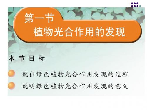 植物光合作用的发现PPT课件1