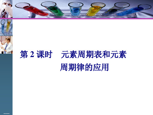 新教材高中化学必修一第二节元素周期表和元素周期律的应用教学课件