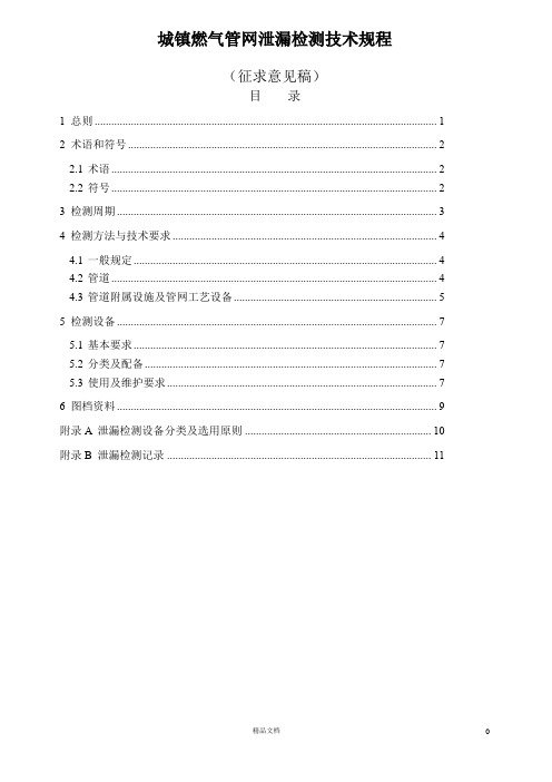 城镇燃气管网泄漏检测技术规程银川.