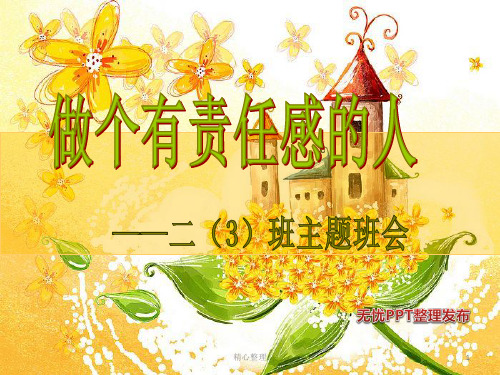 小学二年级主题班会《做个有责任心的人》【通用】.ppt