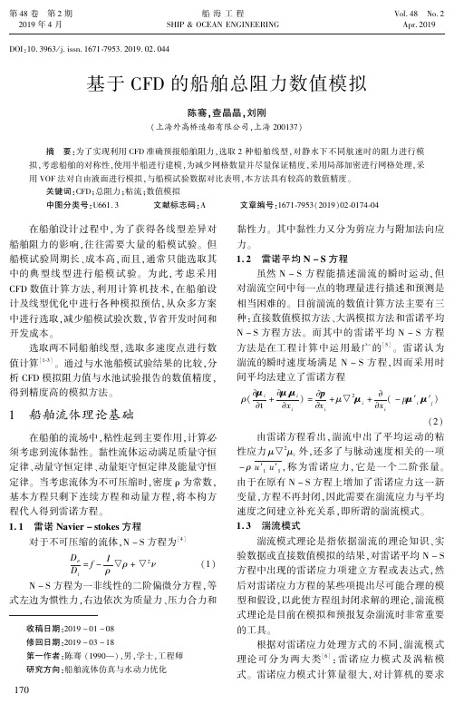 基于CFD的船舶总阻力数值模拟