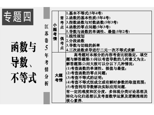 2020江苏高考数学(文理通用)二轮培优新方案课件：第13讲 一元二次不等式 