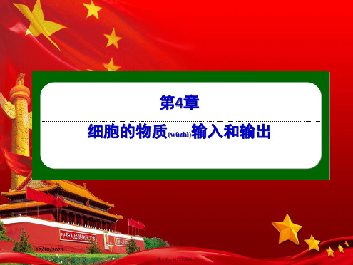 高中生物 第4章 细胞的物质输入和输出 3 物质跨膜运输的方式课件高中必修1生物课件