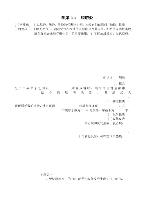 第十二章 学案55 脂肪烃