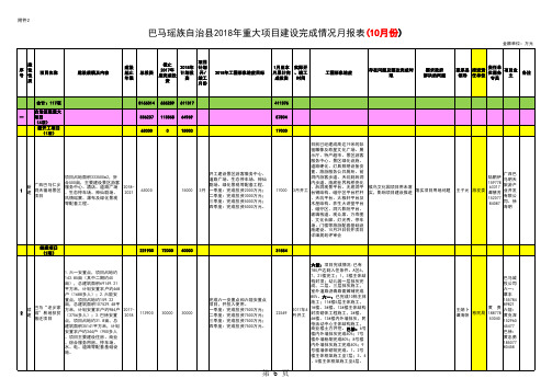 2018项目汇总完善表37