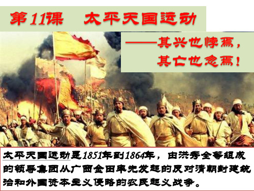 人教版高中历史必修1：太平天国运动