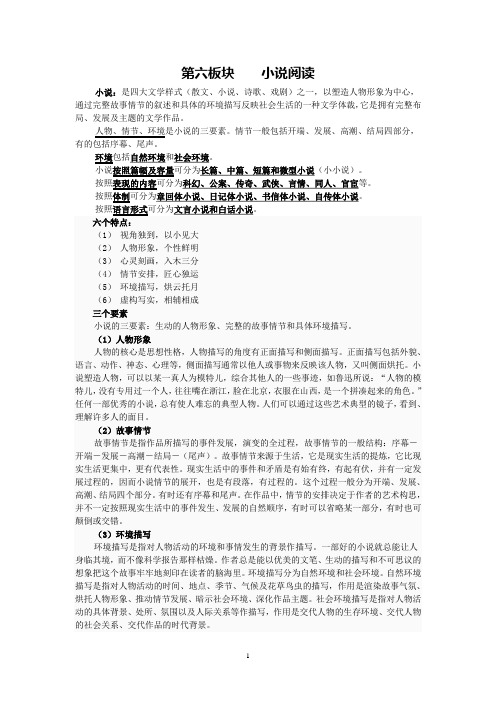 2016小说专题阅读(老师)
