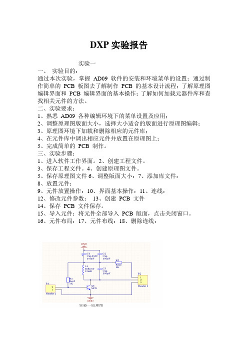 DXP实验报告