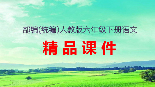 口语交际：即兴发言   教学课件PPT   部编(统编)人教版 六年级下语文