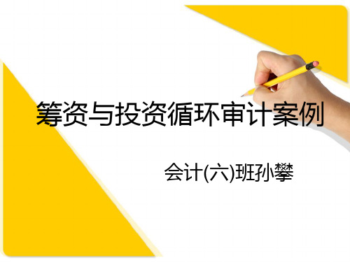 筹资与投资循环审计案例 2