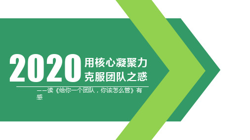 读《给你一个团队,你该怎么管》有感