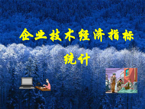 企业技术经济指标统计