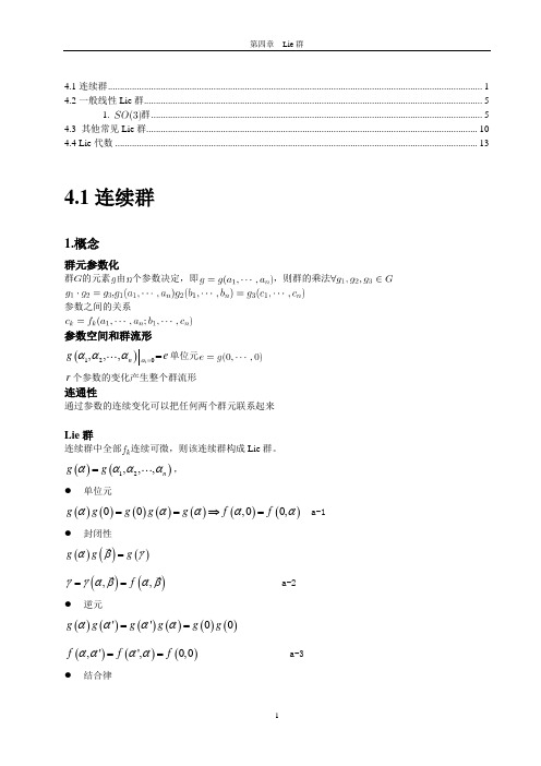 第 4 章 酉群