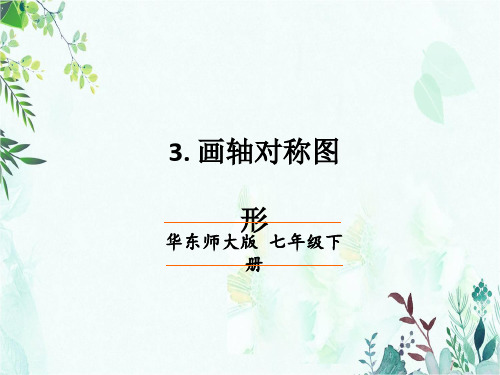 部编华东师大版七年级数学下册优质课件 3. 画轴对称图形