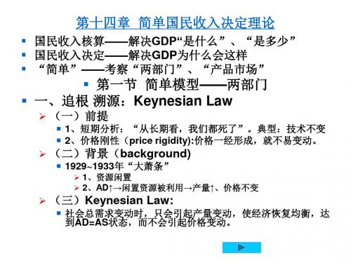 高鸿业宏观经济学课件非常详细ppt课件