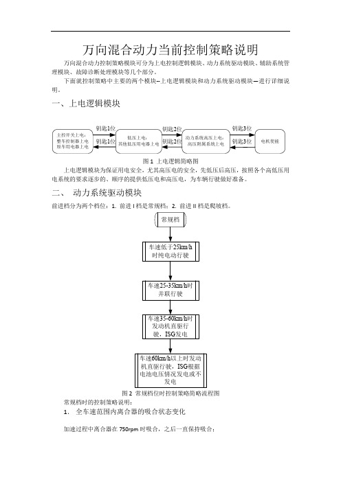 万向混合动力当前策略说明