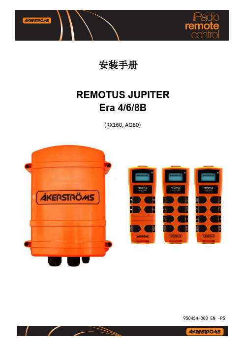 瑞典奥凯斯通天车遥控器使用说明书