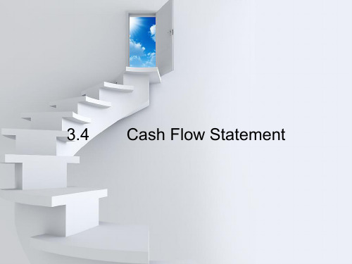 3.4 Cash Flow Statement